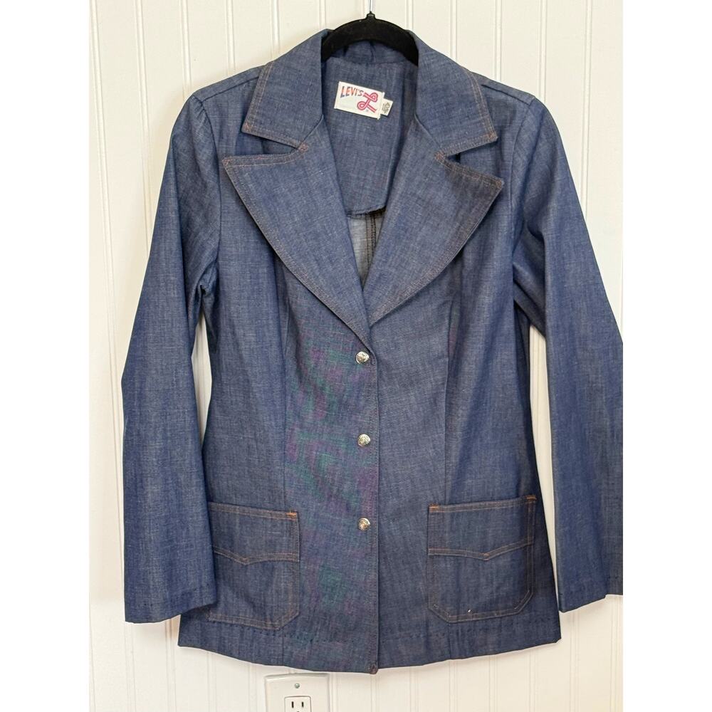 Vintage 70's Levis  denim blazer womens size M GREAT CONDITION !